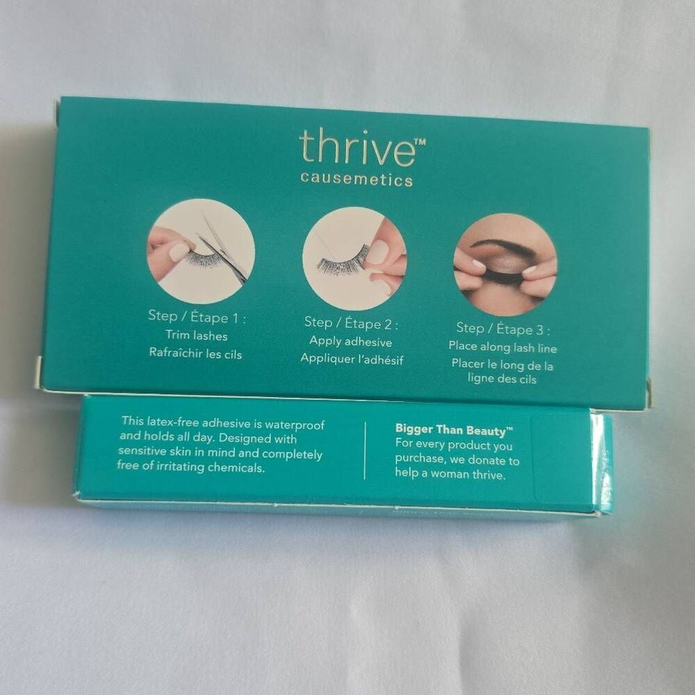 Thrive Causemetics Jackie Lashes(UP TO 30 WEARS) & Lash Adhesive, NIB - Picture 2 of 2